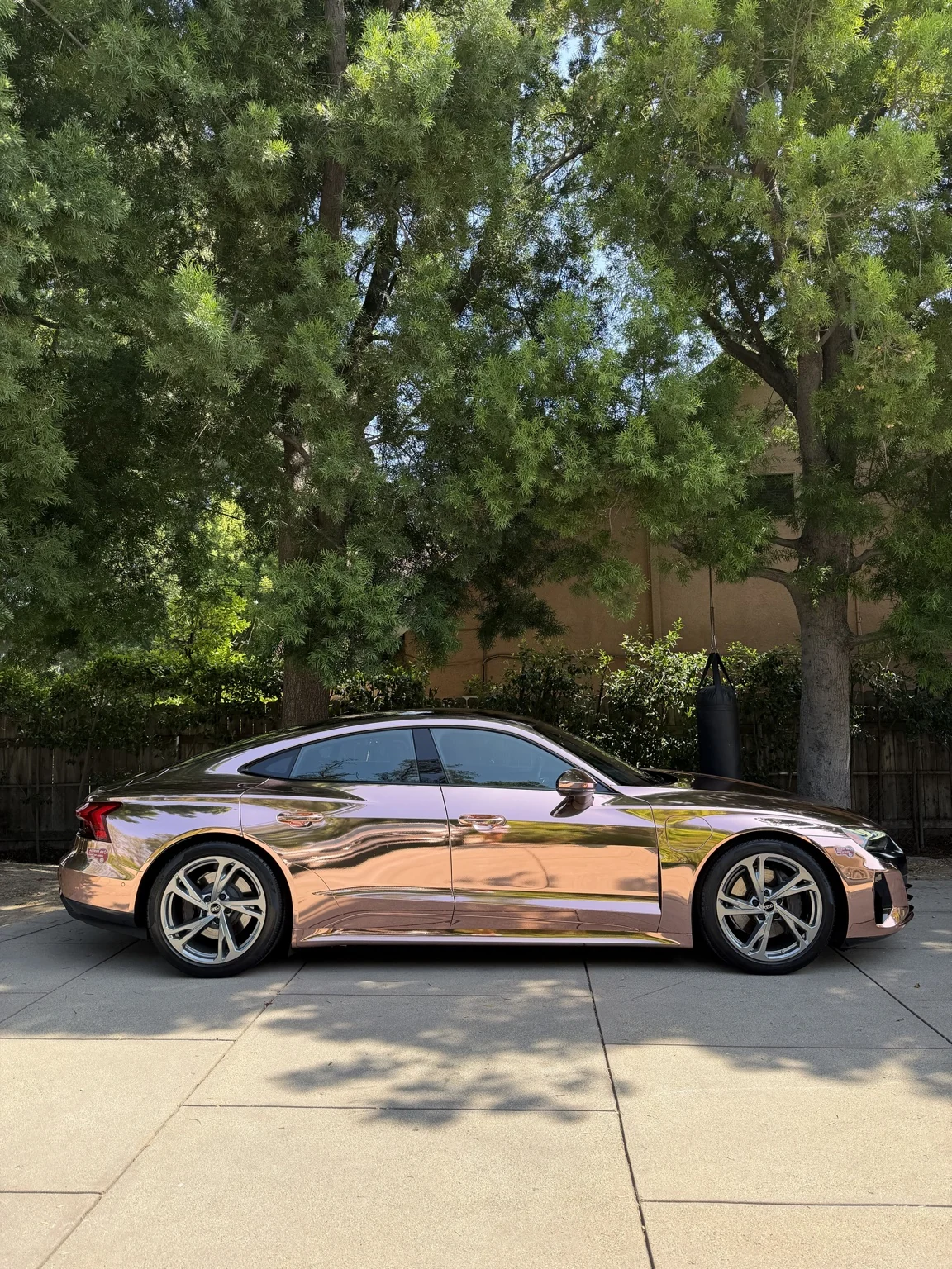 Side profile of the Audi e-tron GT